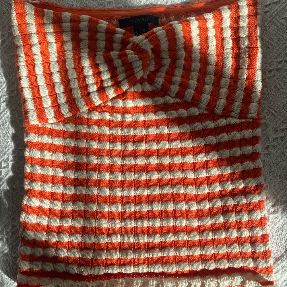 FOREVER 21 DREAMSICLE TUBE TOP 🍊🧡🌞